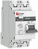Автомат дифференциального тока АВДТ EKF PROxima АД-32 2п 6А 30мА 4,5кА C тип AC картинка